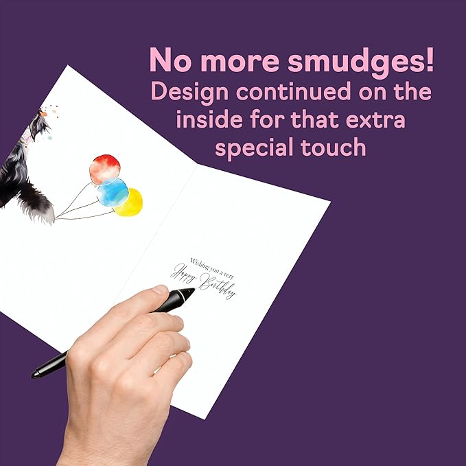 99th Birthday Cards for Dad - Party Dog - Happy Birthday Card for 99 Year Old Dad from Son Daughter, 5x7 Inch Bday Men Man Him Greeting Cards Gift for Dad Birthday Gifts