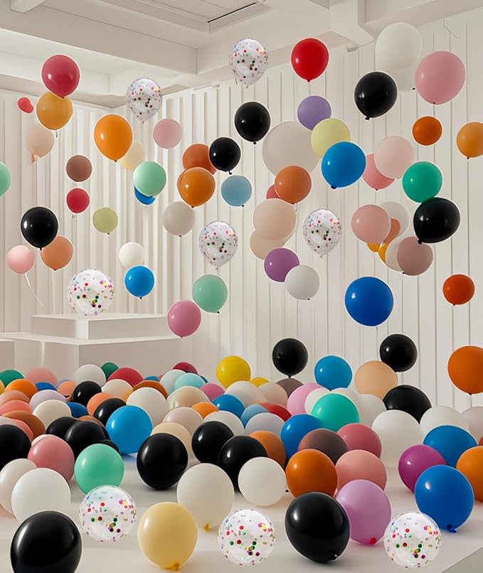 1200 Pcs Balloons Bulk 12 inch Assorted Colors Rainbow Latex Balloon 12 Colors, for Wedding, Graduation, Birthday Party Various Event Decorations