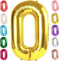 Number 0 Balloons 40 Inch Gold Number Balloons for 10 20 30 40 50 60 70 80 90 100 Numbers Balloon Birthday Decorations Wedding Event Baby Shower