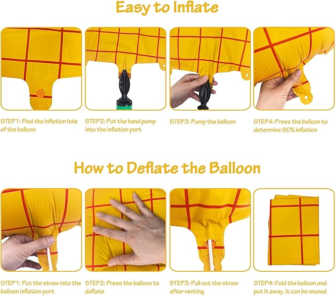 40" Matte Yellow Balloons Toy Inspired Story Theme party Supplies, Number Birthday Decoration, Cowboy Decorations Western, Cowgirl Party Balloon Digital 3