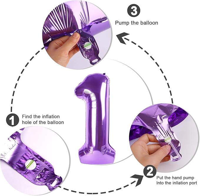 Number 0 Balloons 40 Inch Purple Number Balloons for 10 20 30 40 50 60 70 80 90 100 Numbers Balloon Birthday Decorations Wedding Event Baby Shower
