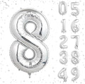 Silver aluminum balloon 16inch (SILVER 8)