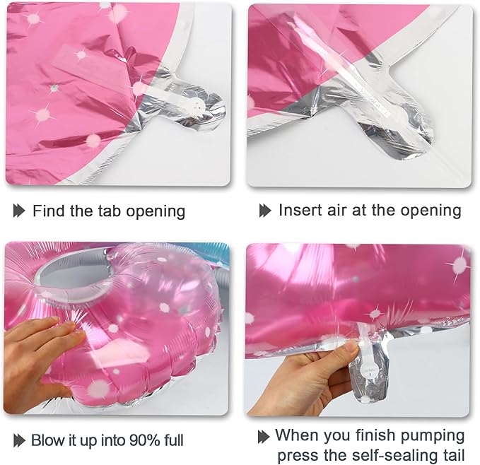 40 Inch Starry Balloon Number 5 Balloon Jumbo Mylar Foil Helium Balloon for 15 25 35 50 Big Giant Jumbo Huge Foil Mylar Balloons 55th 65th Birthday Balloons Men Women Party Decorations