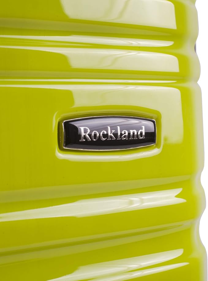 Rockland Melbourne Hardside Expandable Spinner Wheel Luggage, Carry-On 20", Two Tone Green