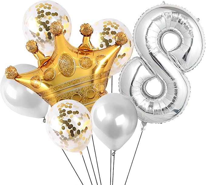Silver aluminum balloon 16inch (SILVER 8)
