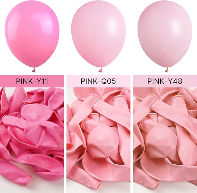 PartyWoo Pastel Pink Balloons, 50 pcs 12 Inch Pink Balloons, Baby Pink Balloons for Balloon Garland Balloon Arch as Birthday Party Decorations, Wedding Decorations, Baby Shower Decorations, Pink-Q05