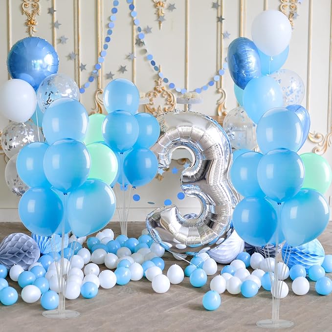 8 Sets Balloon Stand Kits, Balloon Sticks Holder with Base for Table Graduation Birthday Baby Shower Gender Reveal Party Decorations