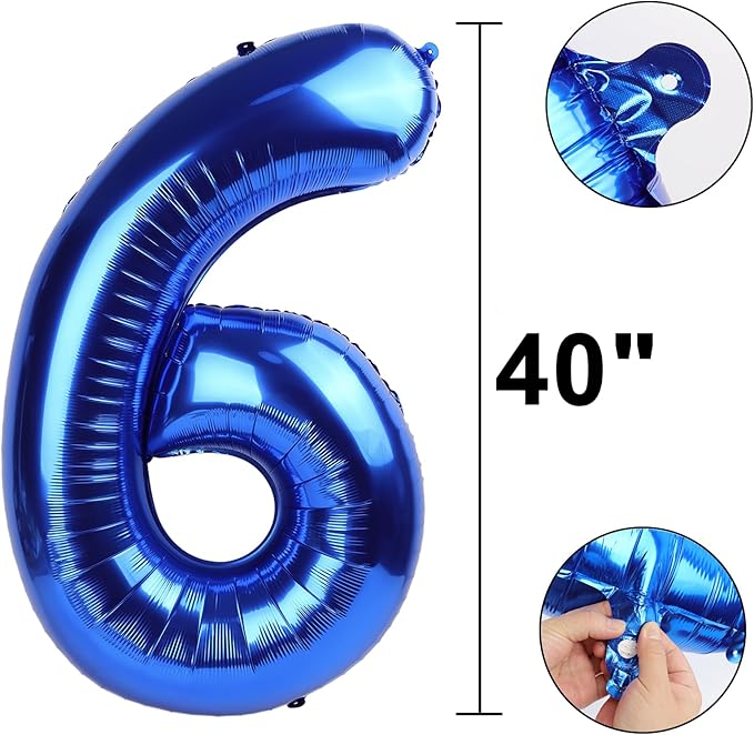 40 Inch Navy blue Number 26 Digital Balloon,Jumbo Mylar Foil Helium Balloon for 26 Balloons for Birthday Party,Wedding Anniversary Party Decorations