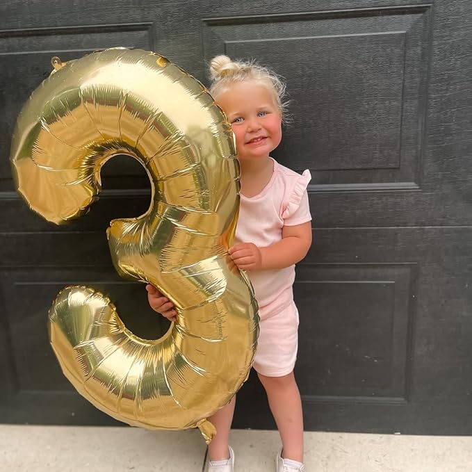Champagne Gold 9 Balloon, Number Balloons 40 Inch, Light Gold 9th Giant Birthday Decorations for Girls, 19th 29th Party Decorations Supplies, Number 9 Balloon