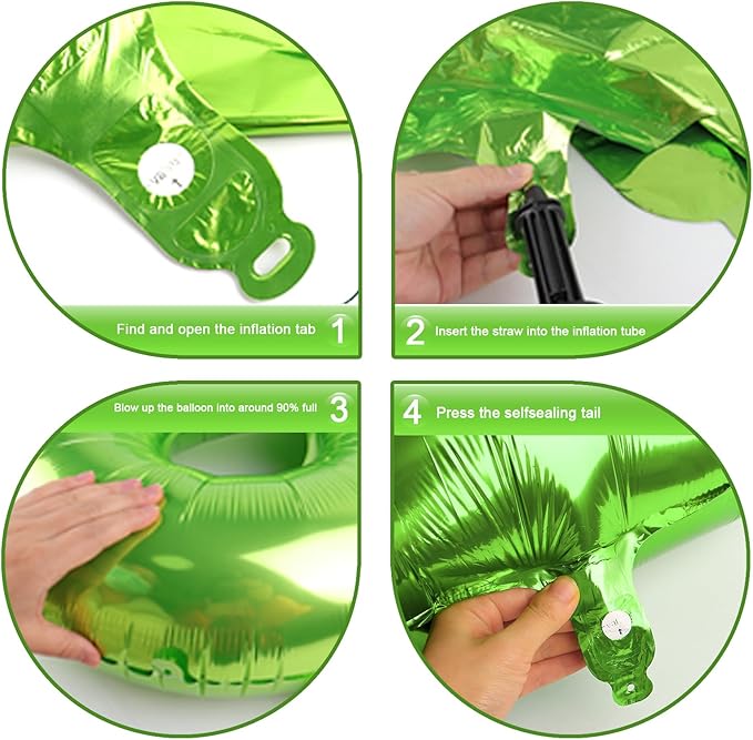 Big 40 Inch Light Green 2 Number Balloon Birthday Decoration, 2026 Light Green Number 2 Helium Balloons 12 20 22 23 24 26 28 32 42 Celebration, Boy Girl Baby Anniversary Party Graduations Supplies