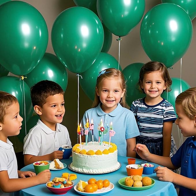 Green Balloons Green Birthday Decorations 30 Pack 18 inch Round Party Balloons for Dark Green Themed Wedding Graduation Anniversary Christmas Birthday Party St Patricks Day Backdrop Decorations