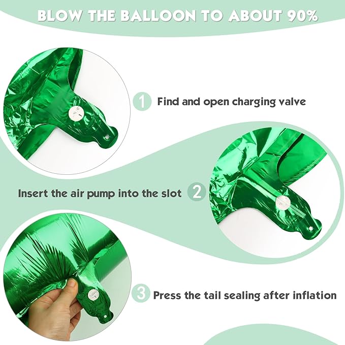 40 Inch Dark Green Number 2 Balloon, Giant 2 Number Balloons for 2nd Birthday Decorations, Party Supplies for Baby Boy Girl, Dark Green Party Decor
