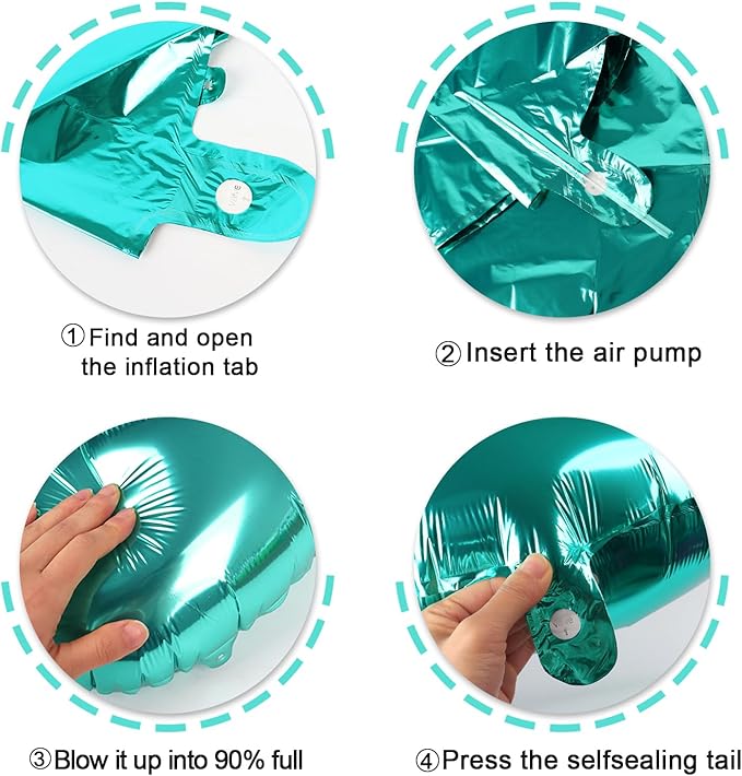Teal Blue Number 1 Balloon 40 inch, Number 1 Birthday Balloons for Boy Girl, Teal Blue Foil One Balloon for 1st 10 11 12 16 18 Birthday Party, Anniversary Celebration Number Decorations