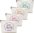 1 Pcs 3 Pcs 4 Pcs Makeup Bag, Girls Trip Gifts Favors Girls Weekend Gifts, Friendship Gifts for Women Bestie Bride