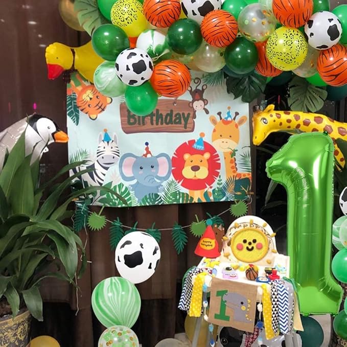 TONIFUL 40 Inch Large Green Numbers Balloons 0-9, Number 7 Digital 7 Helium Foil Mylar Big Number Balloons for 2026 Graduation New Year Eve Birthday Party Anniversary Supplies Decorations