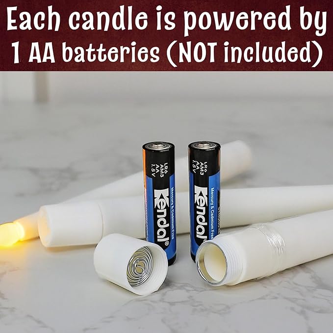 Halloween Decorations - Floating Candles with Wand - 12 Pcs Magic Flickering Warm Light Flameless Floating LED Candle Christmas Decor - Stocking Stuffers for Indoor Classroom Bedroom Party