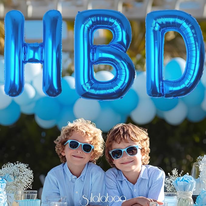 40Inch Blue Letter F Balloon Foil Helium Letter Balloons A-Z Giant Large Mylar Big Party Balloon for Birthday Party Decorations