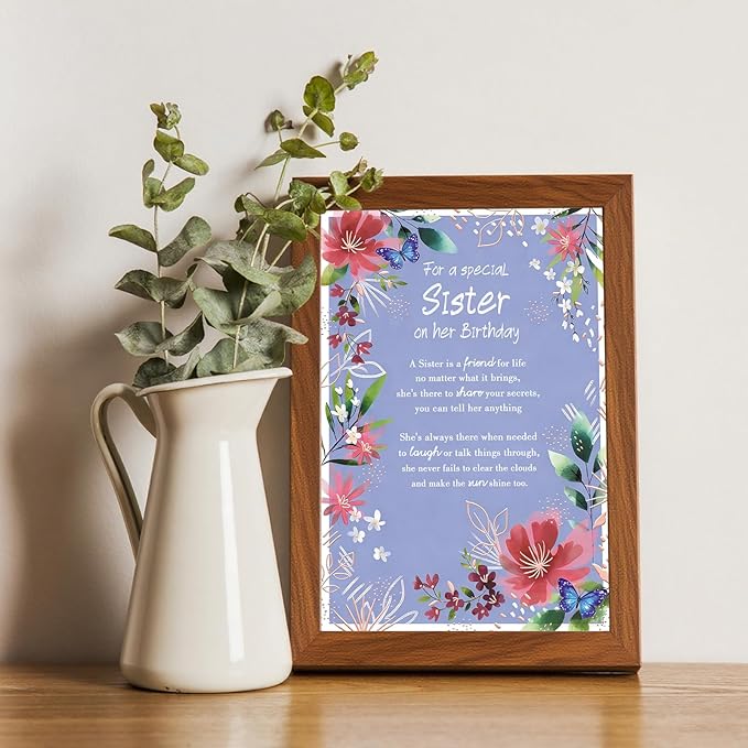 Sister Birthday Card，Happy Birthday Cards & Gift for Sister