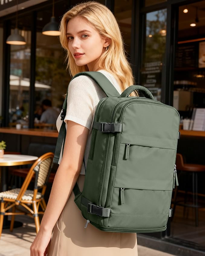 coofay Large Travel Backpack For Women Men Airline Approved Carry On Backpack Flight Approved Waterproof Sports Luggage Backpack Casual Daypack Small Hiking Backpack
