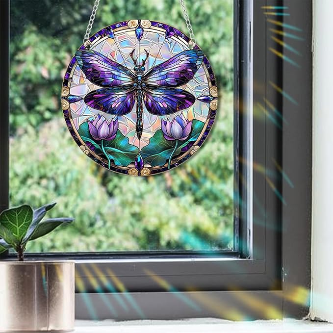 Sun Catchers Indoor Window, Acrylic Rainbow Suncatcher Window Hanging Decoration for Living Room Bedroom Summer Home Balcony Ornaments Decoration