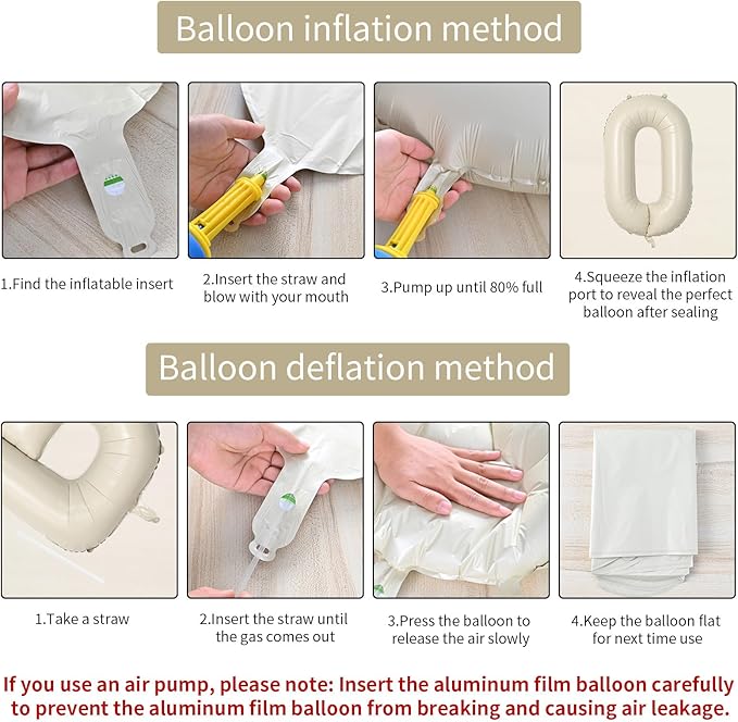 Biapian 40 Inch Letter O Balloons, Giant Cream O Foil Balloon, Big Single Alphabet A-Z Balloons, Beige Large Aluminum O Balloons Helium for Birthday, Baby Shower, Wedding, Anniversary Party Decoration
