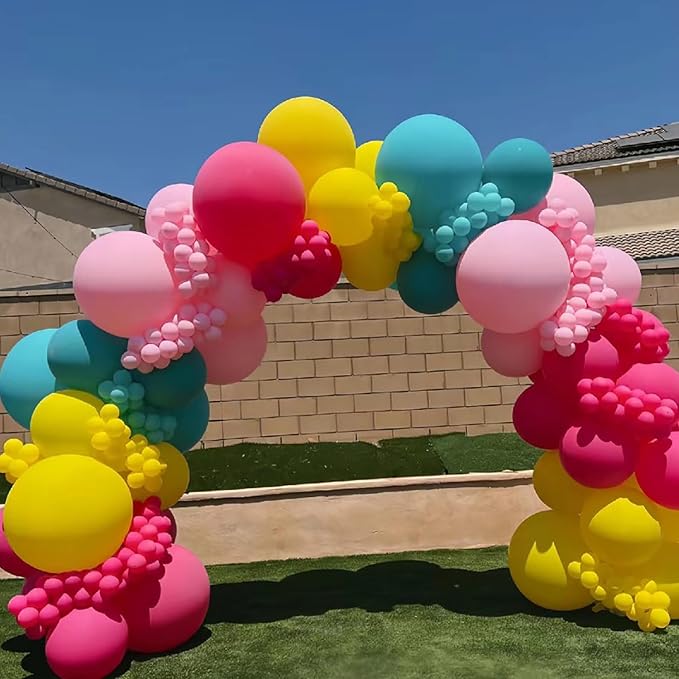 KALOR 36 Inch Giant Pink Balloons, 6 Pack Large Round Pink Latex Balloons for Anniversary, Birthday, Christmas, Wedding, Baby Shower Party Decorations