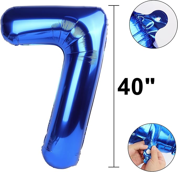 40 Inch Navy blue Number 27 Digital Balloon,Jumbo Mylar Foil Helium Balloon for 27 Balloons for Birthday Party,Wedding Anniversary Party Decorations