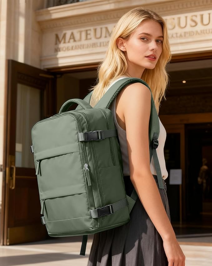 coofay Large Travel Backpack For Women Men Airline Approved Carry On Backpack Flight Approved Waterproof Sports Luggage Backpack Casual Daypack Small Hiking Backpack