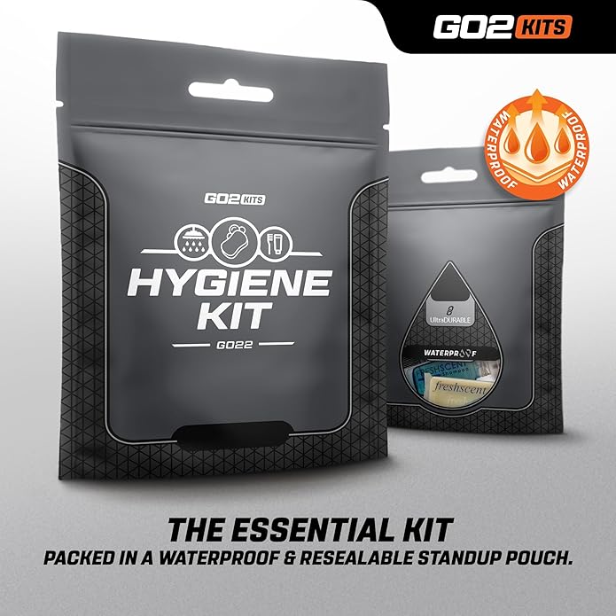 Hygiene Toiletry Travel PPE Kits for Travel, Business with Reusable Toothbrush, Bath Soap & Other Essentials