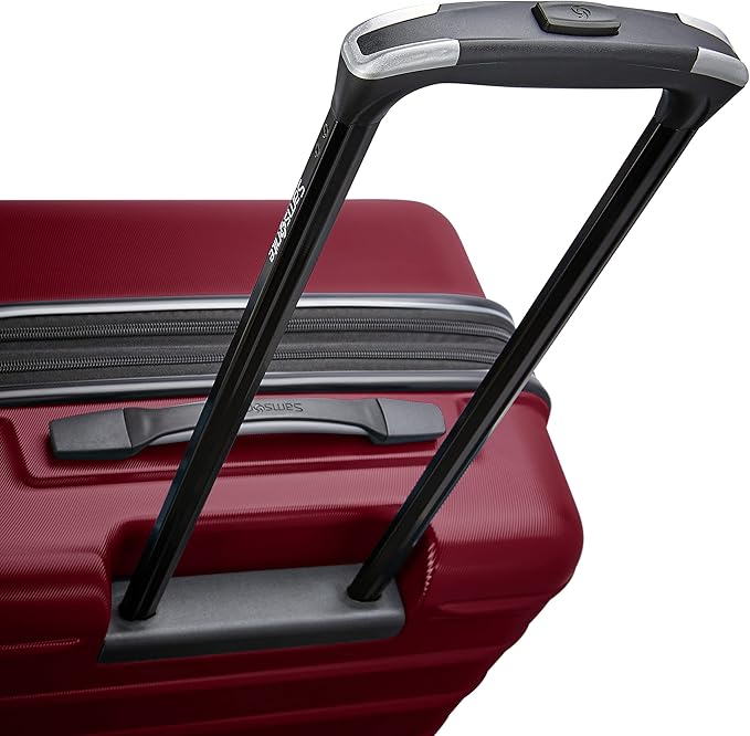Samsonite Omni 2 Hardside Expandable Luggage with Spinner Wheels, 2-Piece Set (19/24), Nature Merlot