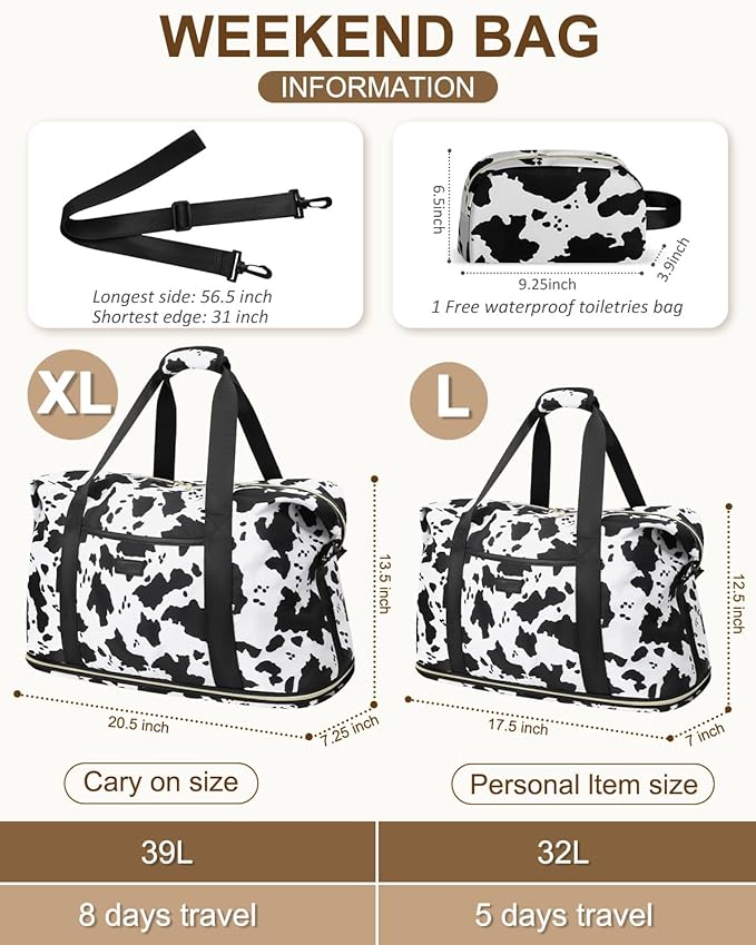 Expandable Travel Duffle Bags Weekender Overnight Bags for Women Men Hospital Bag for Women Labor Delivery with Toiletry Bag Waterproof