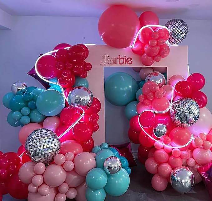 KALOR 36 Inch Giant Hot Pink Balloons, 6 Pack Large Round Hot Pink Latex Balloons for Anniversary, Birthday, Christmas, Wedding, Baby Shower Party Decorations