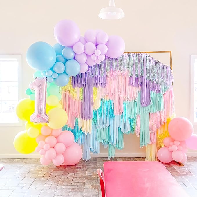 105pcs Pastel Balloons 12inch Party Latex Balloons for Birthday Easter Baby Shower Graduation Wedding Gender Reveal Anniversary Party Decorations