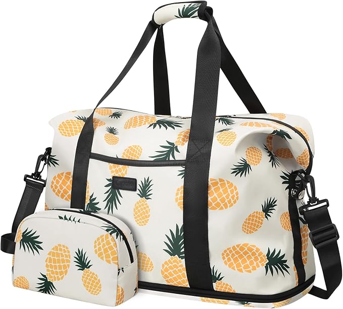 Expandable Travel Duffle Bags Weekender Overnight Bags for Women Men Hospital Bag for Women Labor Delivery with Toiletry Bag Waterproof