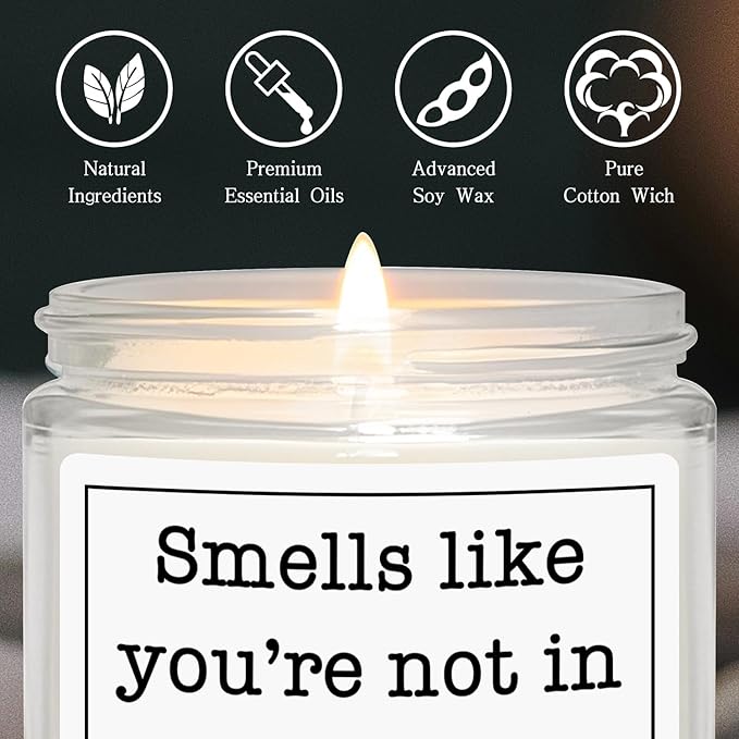 50th Birthday Gifts for Her Him, 50th Birthday Decorations Gifts for Women Men, 50 Year Old Birthdays, Lavender Scented Candle, 7oz