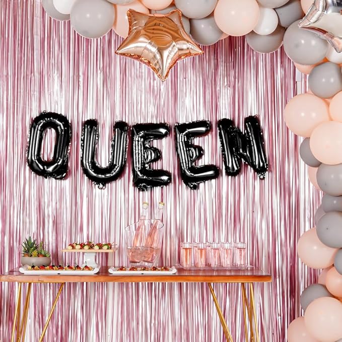 Restaurantware-Balloonify 16 Inch Letter Balloon, 1 Alphabet Party Balloon - Letter Q, Self-Sealing, Black Foil Mylar Finish, Hanging Loop, Decoration For Birthday, Wedding, Or Graduation