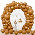 90pack Khaki Balloons Different Size 18/12/10/5 Inch Khaki Balloon Garland Arch Kit for Graduation, Wedding, Birthday, Princess Theme Party, Baby Shower, Anniversary Party Decorations