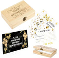 120PCS Retirement Card, Happy Wishes Card Box, Well Wish and Advice Congratulations Guest Book Cards, Retirement Party Favors and Going Away Party Decorations Supplies
