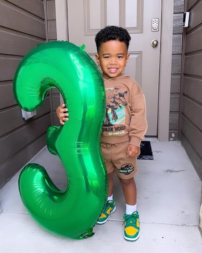 40 Inch Green 1 Balloon for First Birthday, 1st Number Balloons Birthday Decorations for Girl Boy Kids Toddler Baby, One Giant Number 1 Balloon, St. Patrick's Day Decorations