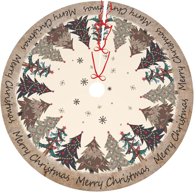 Christmas Tree Tree Skirt Xmas Tree Mat Christmas Tree Ornaments Decorations Holiday Party Indoor Outdoor 36"