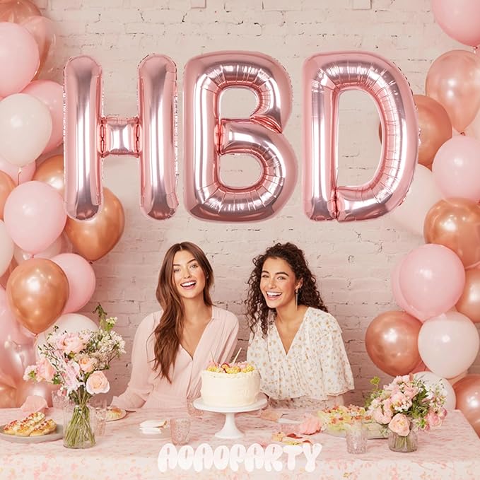 Letter Balloons 40Inch Large Giant big Foil Mylar Rose Gold Balloons Q for Birthday Party Decorations