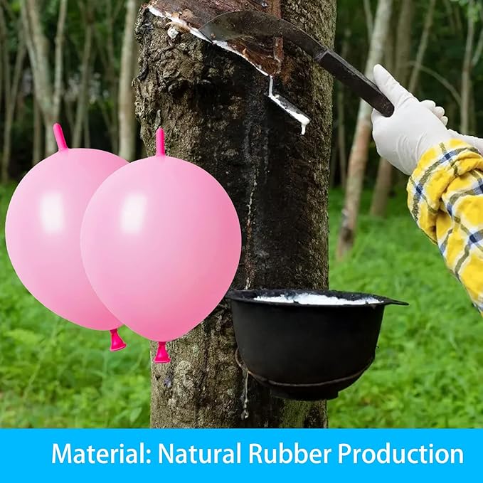Link Balloons Pink 6 Inch 12 Inch Latex Quick Linkale Balloon 160 Pcs for Birthday, Halloween, Christmas, Party Festival Decorations
