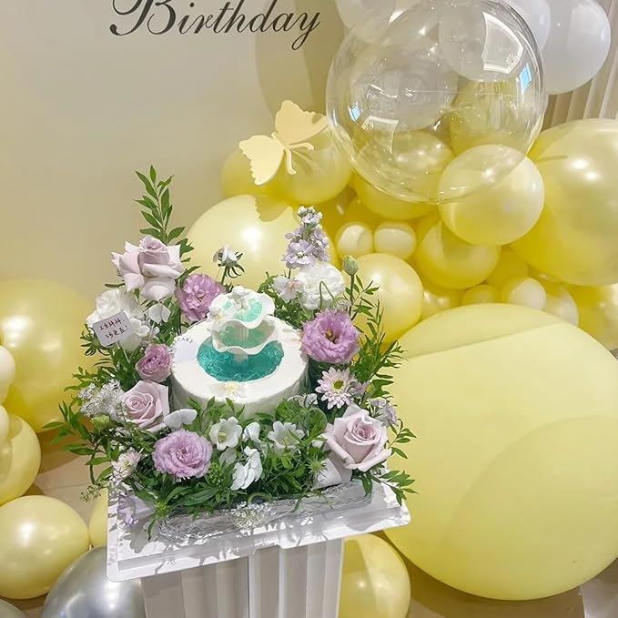 90pack Pastel Yellow Balloons Different Size 18/12/10/5 Inch Pastel Yellow Balloon Garland Arch Kit for Graduation, Wedding, Birthday, Princess, Baby Shower, Anniversary Party Decorations