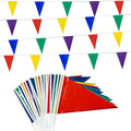 GREATRIL Pennant Banner 80 Flags Waterproof Triangle Banner for Outdoor School Graduation Anniversary Prom Holidays Decorations 4 Strings
