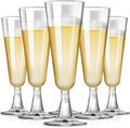 SUREHOME Plastic Champagne Flutes Disposable Champagne Glasses 20 Pack 5 Oz Clear Plastic Mimosa Glasses Acrylic Wedding Toasting Cups for Graduation Birthday Party Supplies 2026 Bar Cocktail Cups
