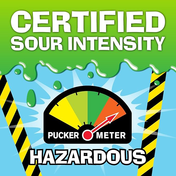 TOXIC WASTE - Nuclear Fusion Hazardously Sour Candy - Raspberry-Lemon, Pineapple-Passionfruit, Grape-Strawberry, Banana-Blueberry, & Orange-Apple Flavors - 1000 Piece Bulk Bag