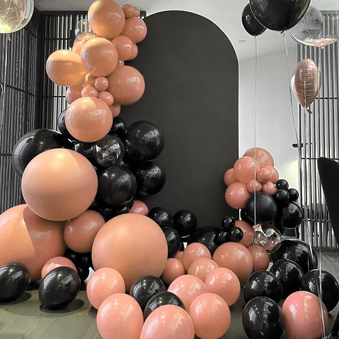 90pack Peach Balloons Different Size 18/12/10/5 Inch Peach Balloon Garland Arch Kit for Graduation, Wedding, Birthday, Princess Theme Party, Baby Shower, Anniversary Party Decorations