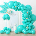 130pcs Teal Balloons Different Sizes 18" 12" 10" 5" Turquoise Blue Balloons for Boys Girls Baby Shower Wedding Anniversary Graduation Engagements Birthday Party Decorations