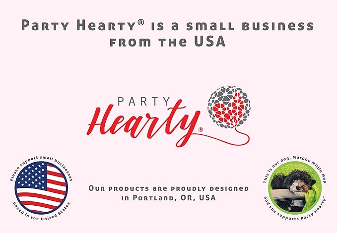 Party Hearty Baby Shower Games for Girl, Don't Say Baby Game,1 Sign and 50 Mini Pink Clothespins, Shower Game Ideas