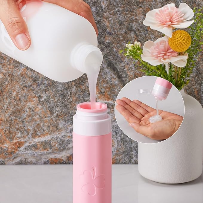 INSFIT 23 Pack Travel Bottles for Toiletries, TSA Approved Silicone Travel Size Toiletries with Toiletry Bag, BPA Free Leak Proof Refillable Travel Essentials for Liquids Shampoo Conditioner Lotion